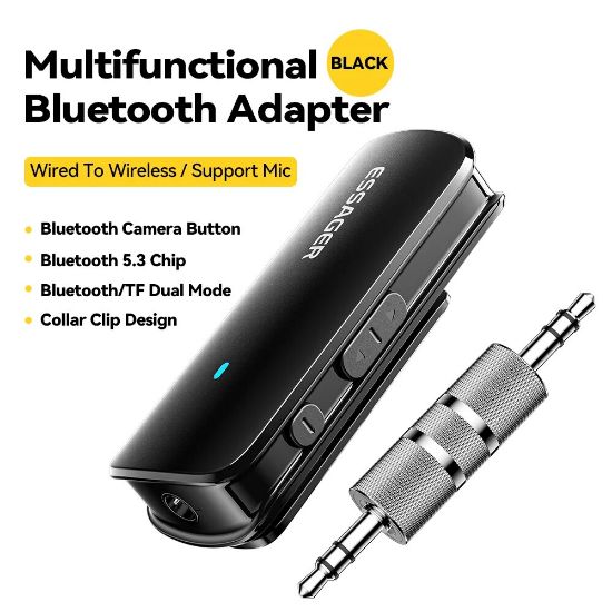 Picture of Essager Bluetooth 5.3 Adapter Type-C 3.5mm Audio Cable TF Card Slot Adapter