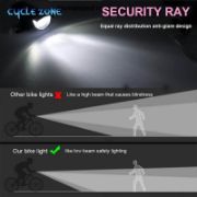 Picture of Bike Bicycle Light USB LED Rechargeable Set Mountain Cycle Front/Back Headlight Lamp Flashlight