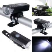 Picture of Bike Bicycle Light USB LED Rechargeable Set Mountain Cycle Front/Back Headlight Lamp Flashlight