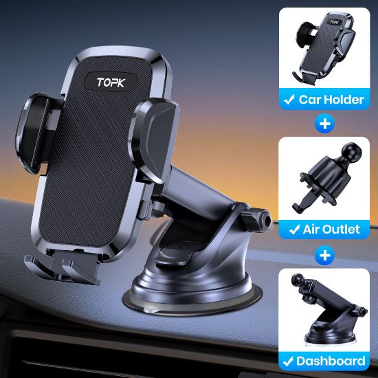 Picture of TOPK D36 Phone Holder for Car Dashboard and Air Vent