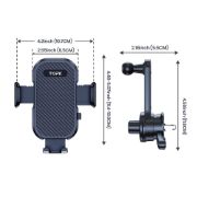 Picture of TOPK Car Phone Mount Holder, 3-Point Support 360° Rotating Extended Arm