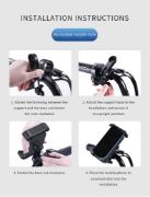 Picture of Bicycle and Motorcycle Shockproof Mobile Phone Navigation Holder Bike Accessories