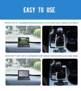 Picture of 4.3 Inch Foldable Car Monitor+Car Reverse Camera with 8LED Lights Car License Plate Camera for Parking, DC12V