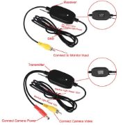 Picture of 12V 2.4G Wireless Color Video Signal Transmitter And Receiver For Car Reverse Camera Car Rearview Monitor FM Transmitter