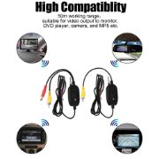 Picture of 12V 2.4G Wireless Color Video Signal Transmitter And Receiver For Car Reverse Camera Car Rearview Monitor FM Transmitter