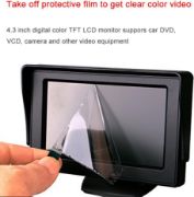 Picture of Car Monitor 4.3 Inch TFT LCD Digital Display Auto Car Rear View Backup Reverse Camera Monitor