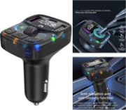 Picture of Car Bluetooth FM Transmitter PD 30W Dual USB 3.1A Fast Charger Handsfree Radio Modulator MP3 Player Support U Disk