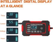 Picture of Car Battery Charger, LCD Display 12V Automotive Battery Charger, 12V Battery Charger for Car