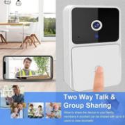 Picture of Smart Wireless Remote Video Doorbell Intelligent Visual Doorbell Home Intercom HD Night Vision WiFi Rechargeable