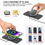 Picture of 15W Fast Charging Car Wireless Charger Mat RGB lights Non-Slip Pad For iPhone Samsung 