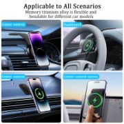 Picture of Bendable Aluminum Arm Magnetic Phone Holder for Car Cell Phone Mount for Car Dash Fits Most Phones