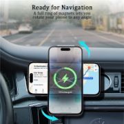 Picture of Bendable Aluminum Arm Magnetic Phone Holder for Car Cell Phone Mount for Car Dash Fits Most Phones