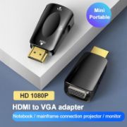 Picture of HDMI compatible To VGA Cable Male To Famale Converter Adapter 3.5 Jack Audio HD 1080P For PC Laptop TV Box Display Projector