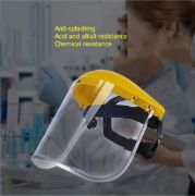 Picture of  Safety Plastic Face Shield for Grinding Full Impact Resistant Safety Face Shield for Construction