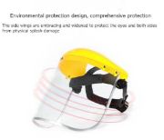 Picture of  Safety Plastic Face Shield for Grinding Full Impact Resistant Safety Face Shield for Construction