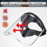 Picture of  Safety Plastic Face Shield for Grinding Full Impact Resistant Safety Face Shield for Construction