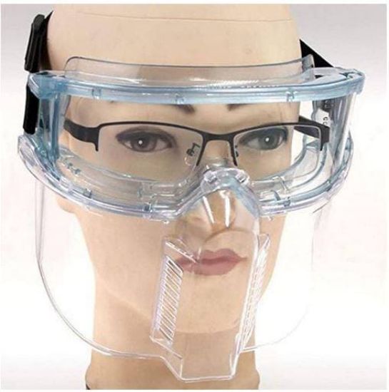 Picture of Anti Scratch Splash Chemical Industrial reusable Clear full face Protective Eyewear 