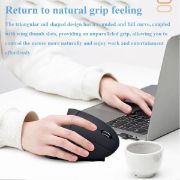 Picture of Scientific Ergonomic Design Battery Powered Upright Vertical Wireless Mouse