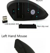 Picture of Scientific Ergonomic Design Battery Powered Upright Vertical Wireless Mouse