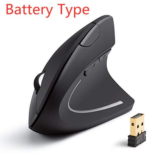 Picture of Scientific Ergonomic Design Battery Powered Upright Vertical Wireless Mouse