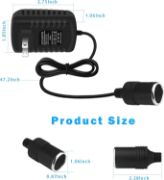 Picture of  AC to DC Converter 12V 2A 24W Car Cigarette Lighter Socket