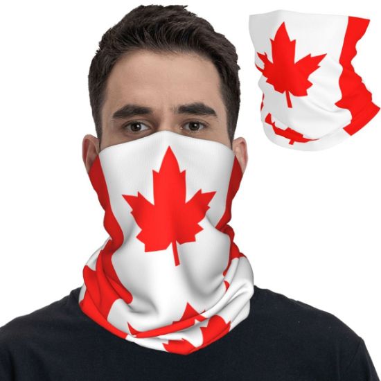 Picture of Multifunctional Scarf, sunmask, Balaclava, Headband, Neck Gaiter or Bandana, Canada Flag