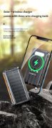 Picture of Solar Charger 10000mAH Solar Power Bank 4 Outputs Quick Charge Qi Wireless Portable Charger with LED Flashlight for iPhone