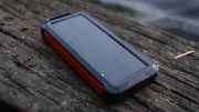 Picture of Solar Charger 10000mAH Solar Power Bank 4 Outputs Quick Charge Qi Wireless Portable Charger with LED Flashlight for iPhone