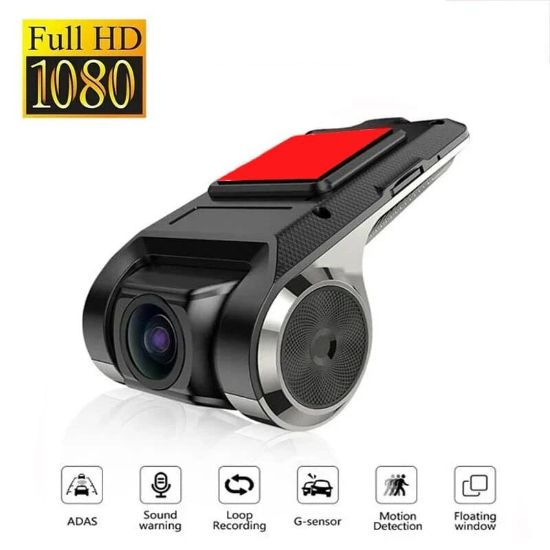 Picture of USB Dash Cam, 1080P HD DVR Dual Car Driving Recorder with Loop Recording, Night Vision