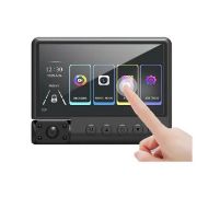 Picture of 4 Inches Touch Screen Car Video Recorder Dash Cam Box IPS 1080P HD Car Mirror Recorder DVR 3 Lens Dash Camera Cars Camcorder