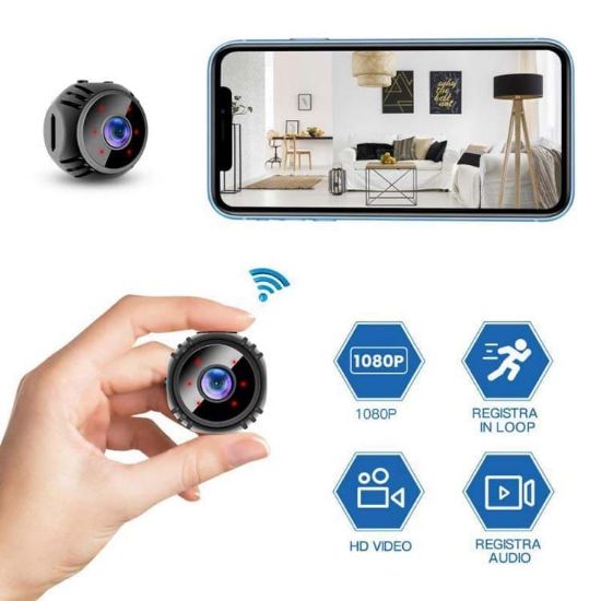 Picture of W8 2.4g Camera 1080P Wireless Mini Wi-Fi Nanny Cam Smart Home, Pet Dog, Baby Monitor Camera 