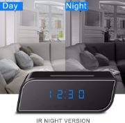 Picture of 4K/1080P 2.4G Wi-Fi Mini Full HD Clock Camera with Movement Detect Night Vision for Home and Office Surveillance