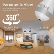 Picture of Light Bulb Camera, Wi-Fi Bulb Security Camera, Smart Bulb Camera, 360 Panoramic Bulb Camera with Motion Detection