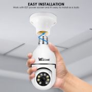 Picture of Wistino 5GHZ/2.4G Dual Band Wifi HD Night Vision IP surveillance Home Security Wireless Light Bulb PTZ Camera