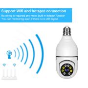 Picture of Wistino 5GHZ/2.4G Dual Band Wifi HD Night Vision IP surveillance Home Security Wireless Light Bulb PTZ Camera