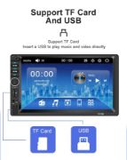 Picture of 7in Car Audio Player Universal Multimedia Player Car MP5 Player Car Entertainment System Stable for 12V Car