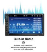 Picture of 7in Car Audio Player Universal Multimedia Player Car MP5 Player Car Entertainment System Stable for 12V Car