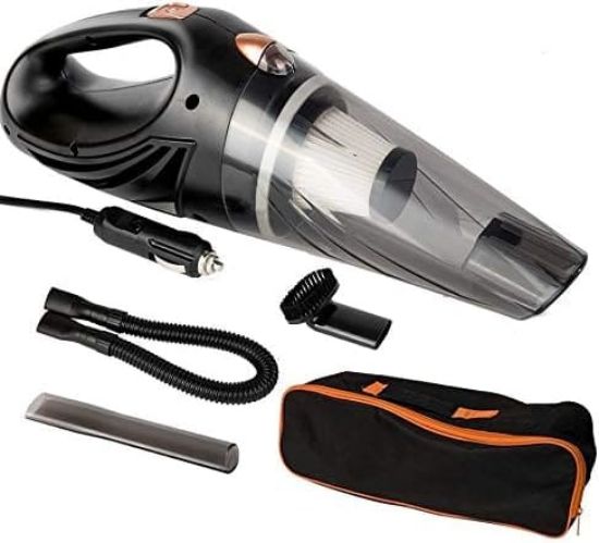 Picture of  Car Vacuum Cleaner - Portable Handheld Mini Vacuum Cleaner, 16ft Cord, Bag, & Attachments