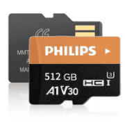 Picture of Philips 100Mb/s Micro SD Cards 32GB, 64GB, 128GB, 266GB, 512GB UHS A1 V30 U3 Ultra Speed