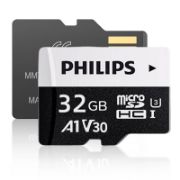 Picture of Philips 100Mb/s Micro SD Cards 32GB, 64GB, 128GB, 266GB, 512GB UHS A1 V30 U3 Ultra Speed