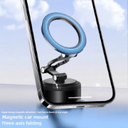 Picture of  360 Degree Universal Stable Glass Vacuum Adsorption Suction Vacuum Cell Mobile Screen Bracket Foldable Car Magnetic Phone Holder