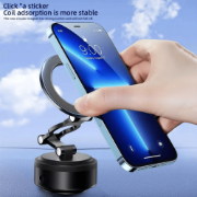 Picture of  360 Degree Universal Stable Glass Vacuum Adsorption Suction Vacuum Cell Mobile Screen Bracket Foldable Car Magnetic Phone Holder