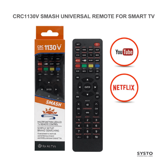 Picture of Multi-functional Universal TV Remote Control for all Mainstream TV brands and Models